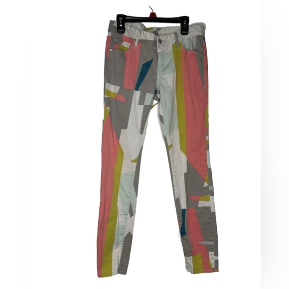 Armani Exchange Pants - Armani Exchange Womens Pants Color block Size 4  Low Rise Straight Leg